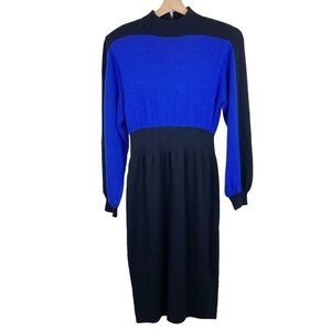 Vintage St. John Knit Balloon Sleeve Dress